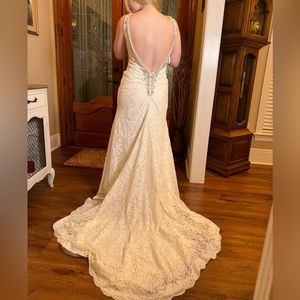 Morilee Mona Voyagé NWT Lace Destination Wedding Dress Size 12 (Street Size 10)